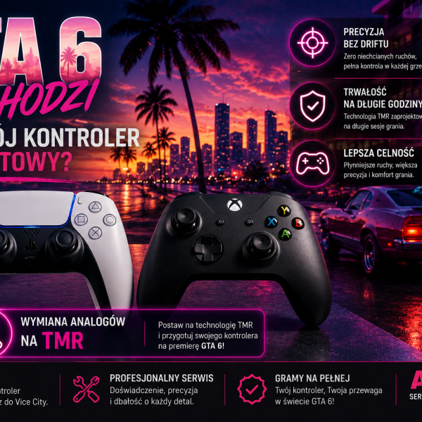 Przygotuj kontroler na GTA 6, dlaczego warto wymienić analogi na TMR?